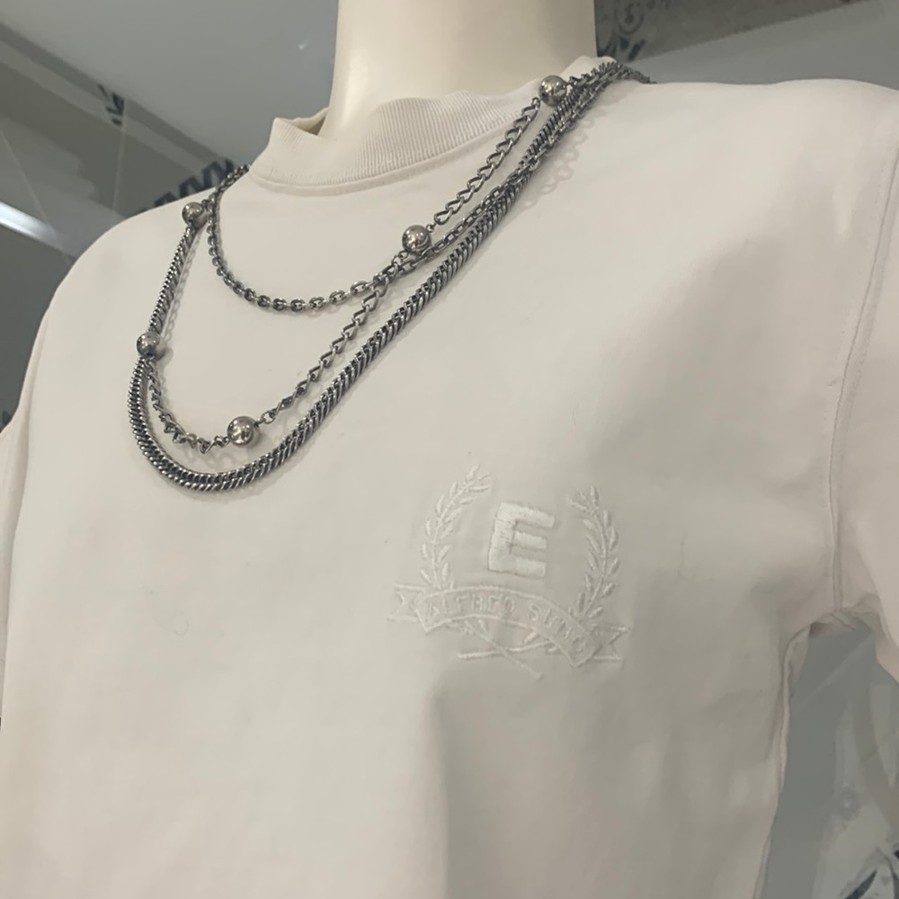 Like 🆕VTG ALFRED SUNG 90’ Embroidered 💯% Cotton Short Sleeves T-shirt - Picture 3 of 12